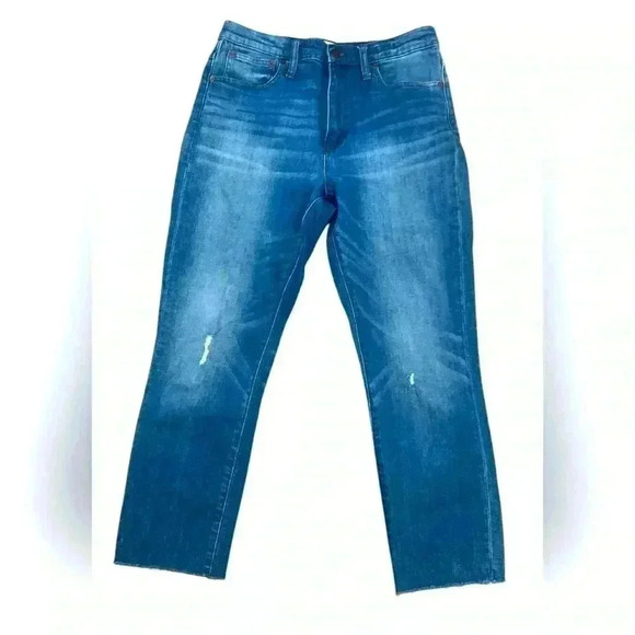 MADEWELL high rise slim crop boy jeans 👖 - Picture 2 of 8